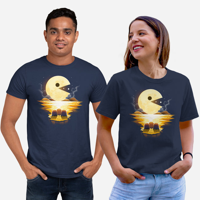 Gaming Moon-Unisex-Basic-Tee-Vallina84
