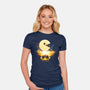 Gaming Moon-Womens-Fitted-Tee-Vallina84