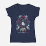 The Dreamcatcher-Womens-V-Neck-Tee-Vallina84