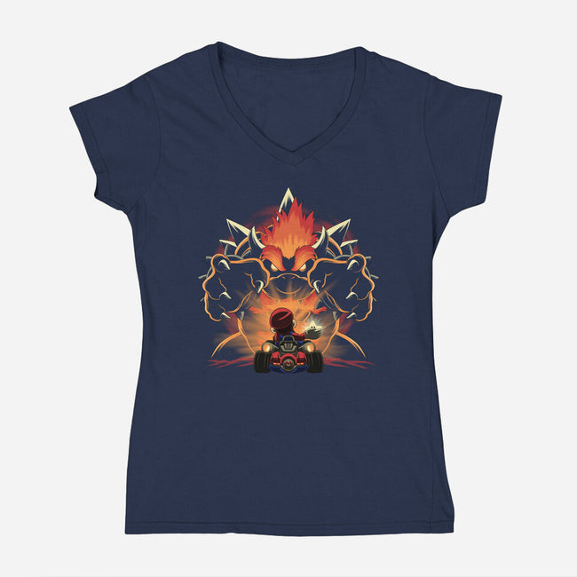 Star Power-Womens-V-Neck-Tee-rmatix