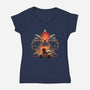 Star Power-Womens-V-Neck-Tee-rmatix