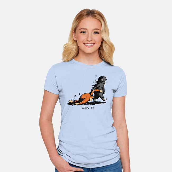 Carry On-Womens-Fitted-Tee-fanfabio