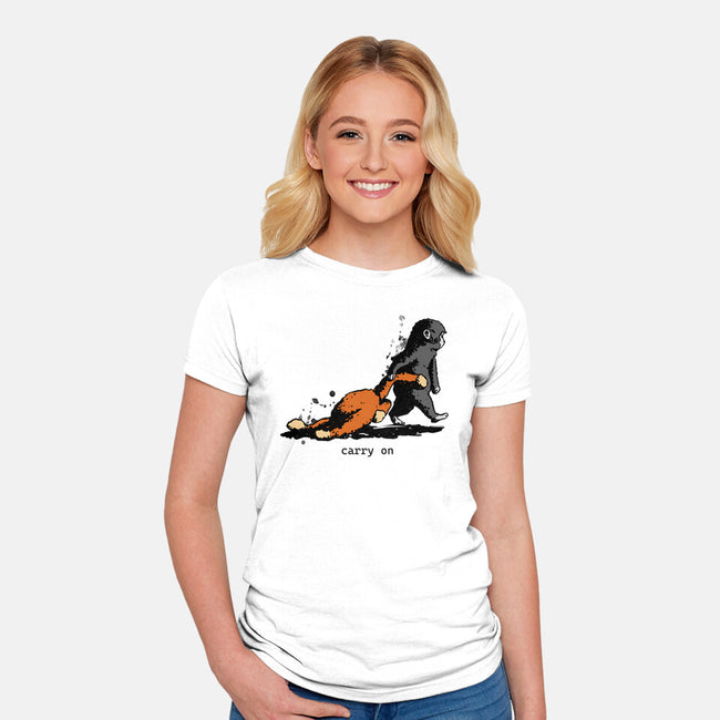 Carry On-Womens-Fitted-Tee-fanfabio