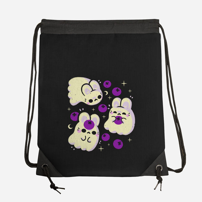 Cute Bunny Ghosts-None-Drawstring-Bag-xMorfina