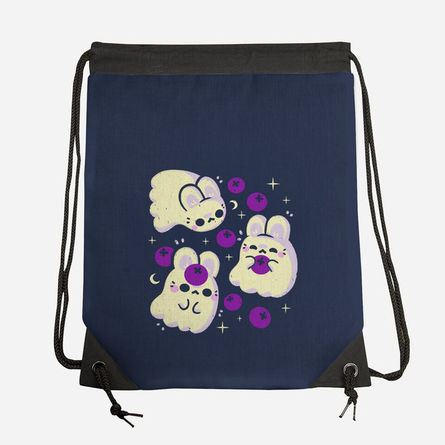Cute Bunny Ghosts-None-Drawstring-Bag-xMorfina