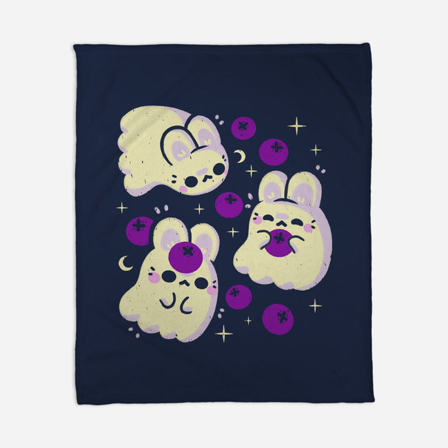 Cute Bunny Ghosts-None-Fleece-Blanket-xMorfina