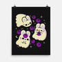 Cute Bunny Ghosts-None-Matte-Poster-xMorfina