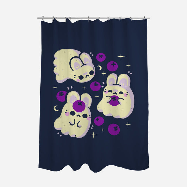 Cute Bunny Ghosts-None-Polyester-Shower Curtain-xMorfina