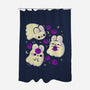 Cute Bunny Ghosts-None-Polyester-Shower Curtain-xMorfina