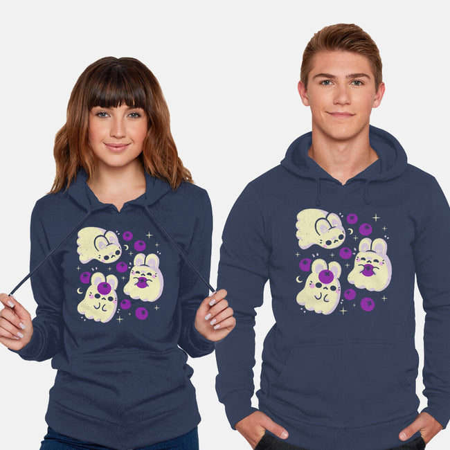 Cute Bunny Ghosts-Unisex-Pullover-Sweatshirt-xMorfina