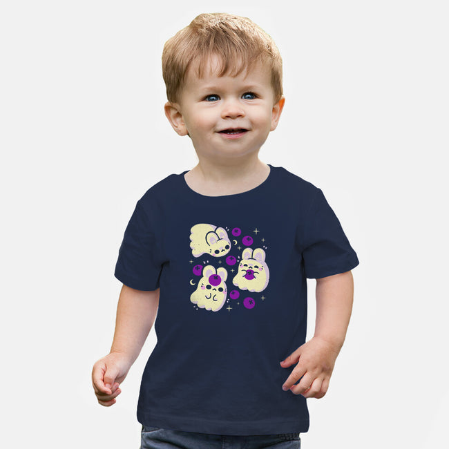 Cute Bunny Ghosts-Baby-Basic-Tee-xMorfina