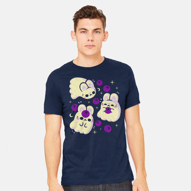 Cute Bunny Ghosts-Mens-Heavyweight-Tee-xMorfina
