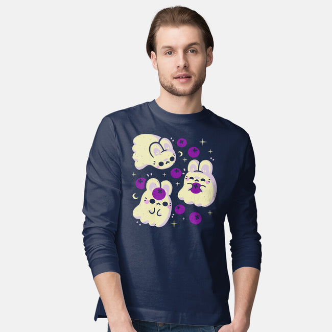 Cute Bunny Ghosts-Mens-Long Sleeved-Tee-xMorfina