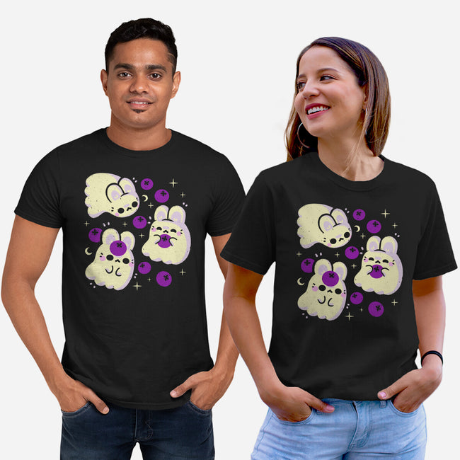 Cute Bunny Ghosts-Unisex-Basic-Tee-xMorfina
