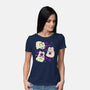 Cute Bunny Ghosts-Womens-Basic-Tee-xMorfina