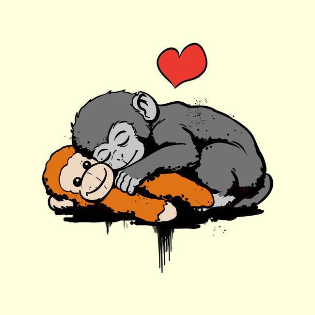 Monkey Hug-None-Adjustable Tote-Bag-fanfabio