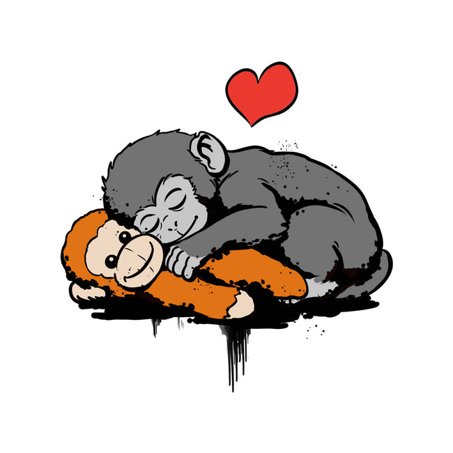 Monkey Hug-Youth-Crew Neck-Sweatshirt-fanfabio