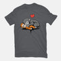 Monkey Hug-Womens-Basic-Tee-fanfabio
