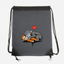 Monkey Hug-None-Drawstring-Bag-fanfabio