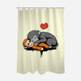 Monkey Hug-None-Polyester-Shower Curtain-fanfabio