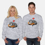 Monkey Hug-Unisex-Crew Neck-Sweatshirt-fanfabio