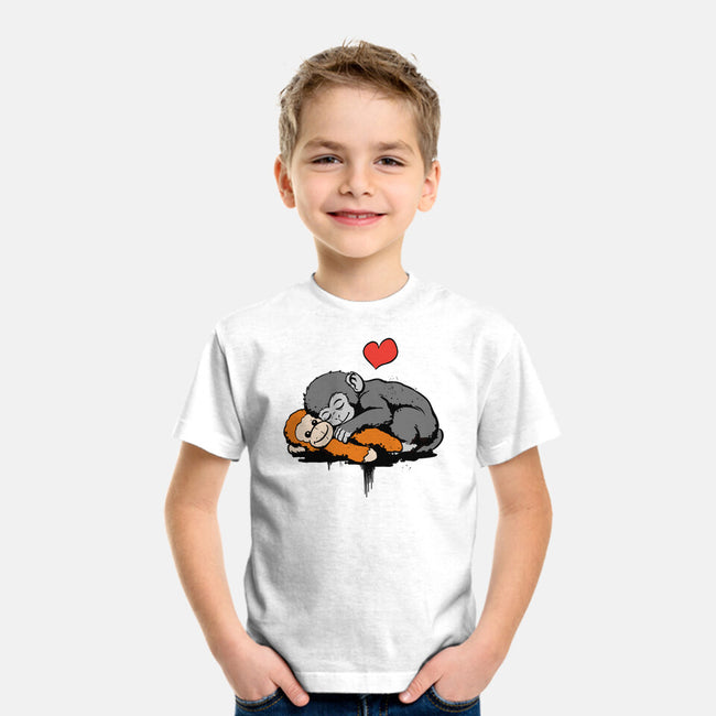 Monkey Hug-Youth-Basic-Tee-fanfabio