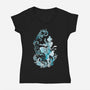 Water Dancer-Womens-V-Neck-Tee-kharmazero