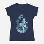 Water Dancer-Womens-V-Neck-Tee-kharmazero
