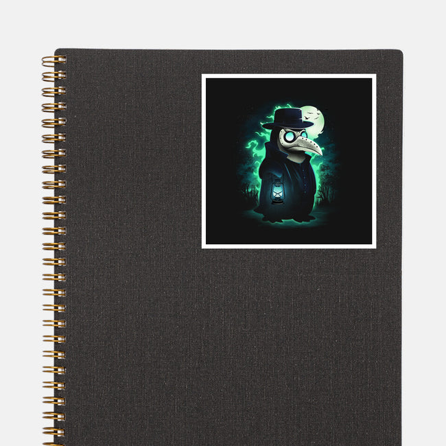 Antarctic Plague Doctor-None-Glossy-Sticker-dandingeroz