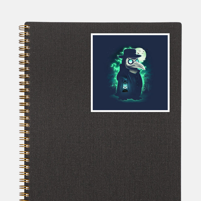 Antarctic Plague Doctor-None-Glossy-Sticker-dandingeroz