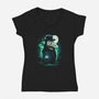 Antarctic Plague Doctor-Womens-V-Neck-Tee-dandingeroz