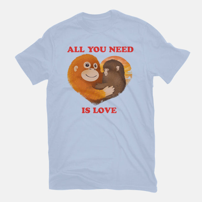 All You Need Is Luv-Womens-Fitted-Tee-dandingeroz