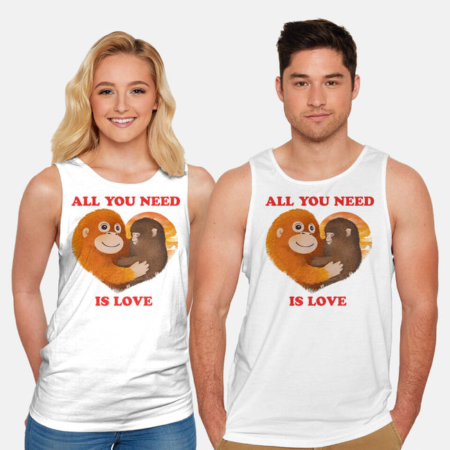 All You Need Is Luv-Unisex-Basic-Tank-dandingeroz