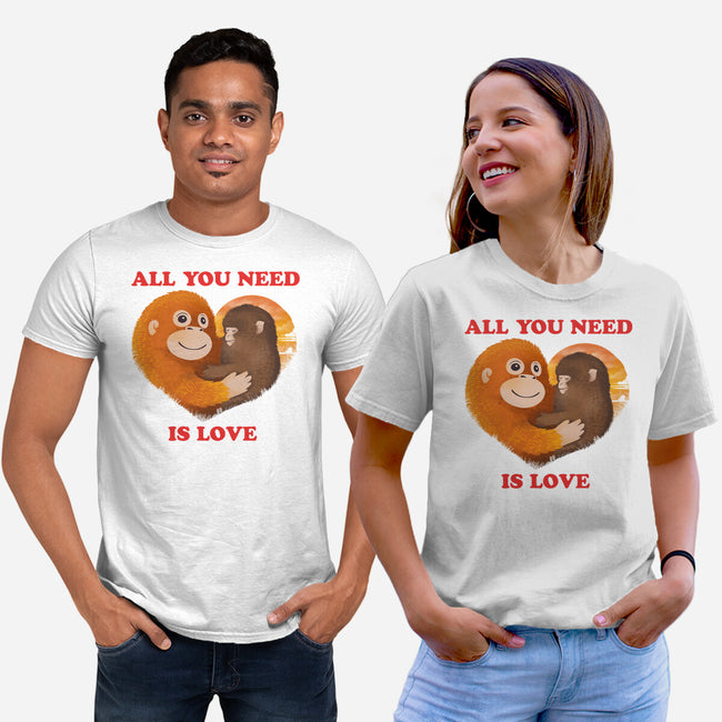 All You Need Is Luv-Unisex-Basic-Tee-dandingeroz