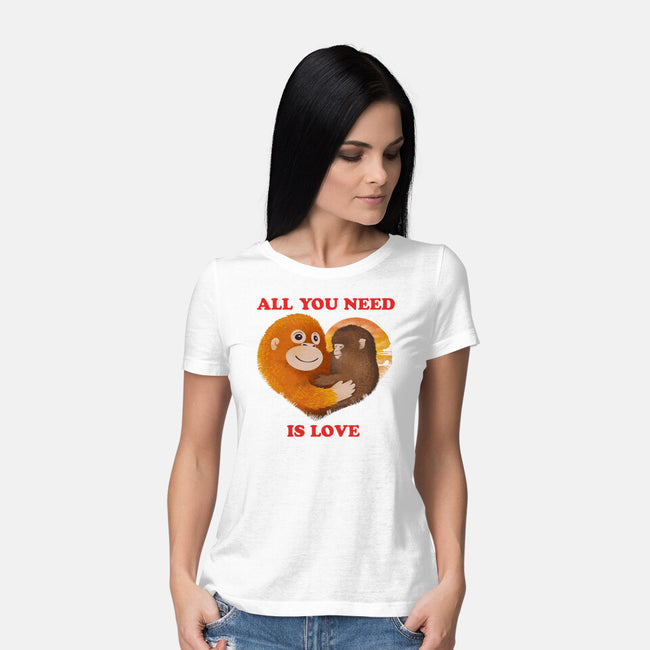 All You Need Is Luv-Womens-Basic-Tee-dandingeroz