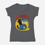 The Plague Ducktor-Womens-V-Neck-Tee-dandingeroz