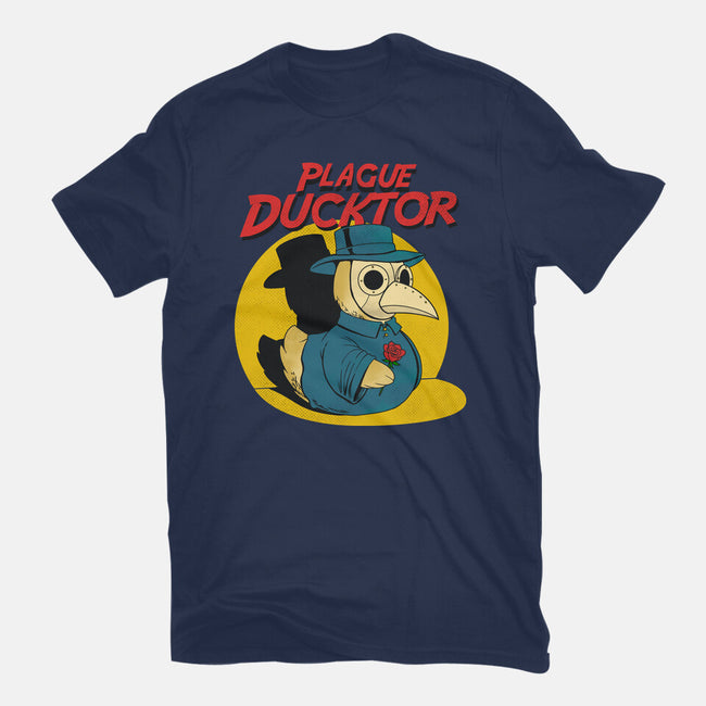 The Plague Ducktor-Mens-Heavyweight-Tee-dandingeroz