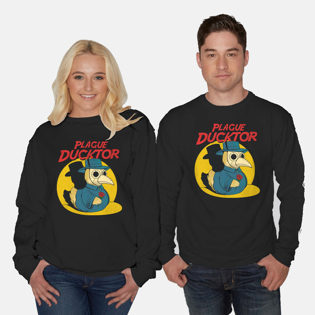 The Plague Ducktor-Unisex-Crew Neck-Sweatshirt-dandingeroz