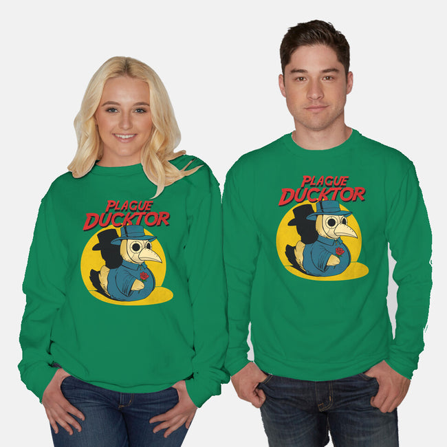 The Plague Ducktor-Unisex-Crew Neck-Sweatshirt-dandingeroz