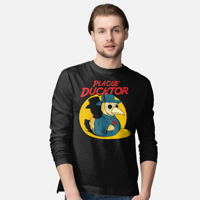The Plague Ducktor-Mens-Long Sleeved-Tee-dandingeroz