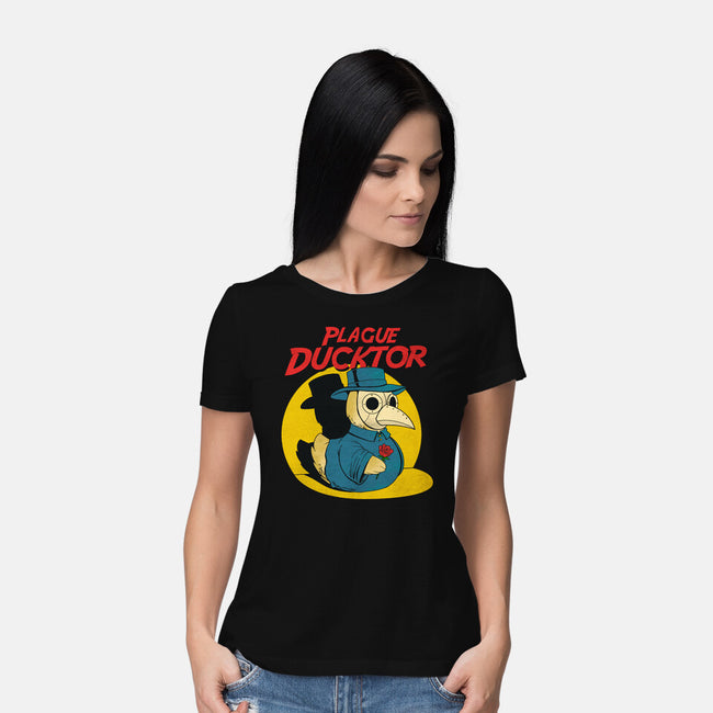 The Plague Ducktor-Womens-Basic-Tee-dandingeroz