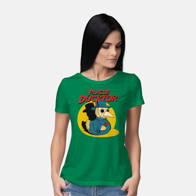 The Plague Ducktor-Womens-Basic-Tee-dandingeroz