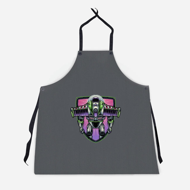 The Mission Beyond Infinity-Unisex-Kitchen-Apron-glitchygorilla