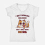 I Quit Drinking For Good-Womens-V-Neck-Tee-kg07
