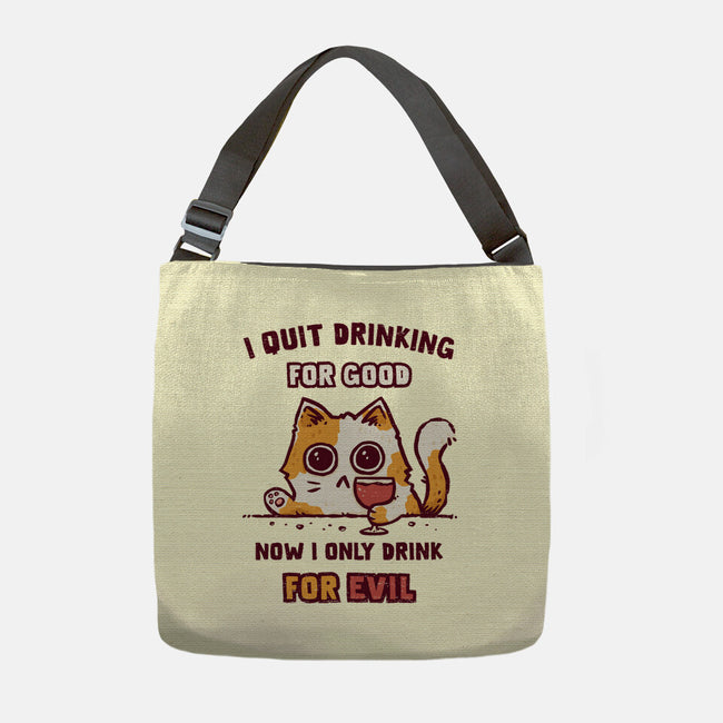 I Quit Drinking For Good-None-Adjustable Tote-Bag-kg07