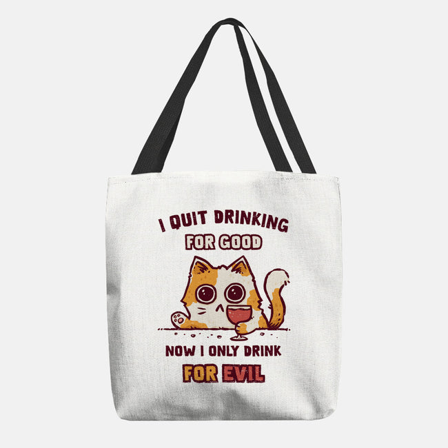 I Quit Drinking For Good-None-Basic Tote-Bag-kg07