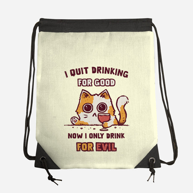 I Quit Drinking For Good-None-Drawstring-Bag-kg07