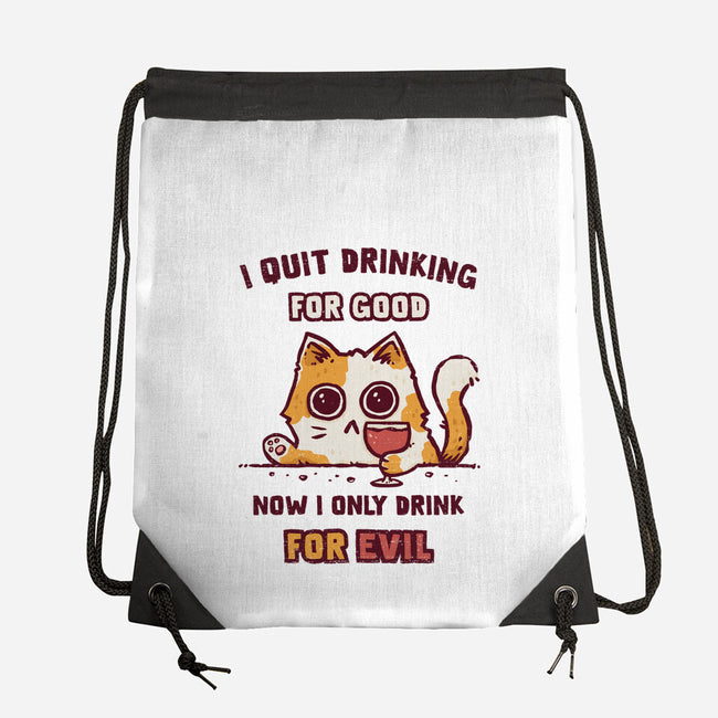 I Quit Drinking For Good-None-Drawstring-Bag-kg07