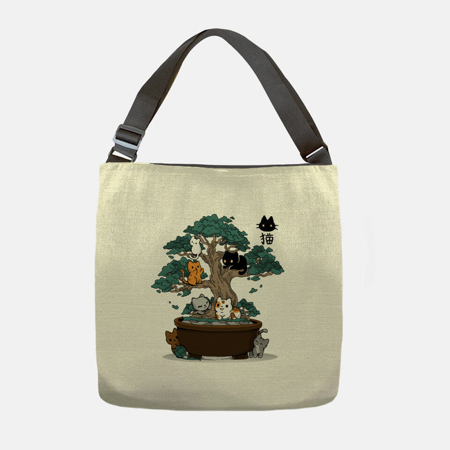 Bonsai Kittens-None-Adjustable Tote-Bag-Vallina84