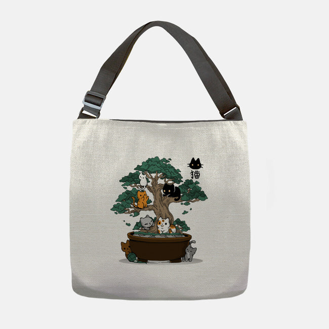 Bonsai Kittens-None-Adjustable Tote-Bag-Vallina84